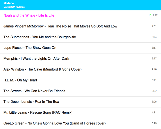 march11 mixtape
